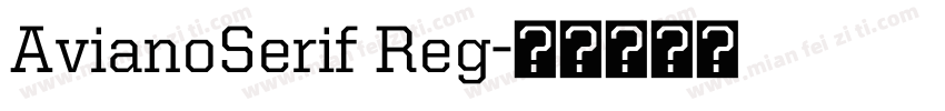 AvianoSerif Reg字体转换
